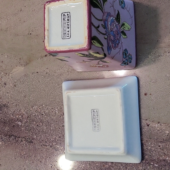 Exquisite Floral Vase + Dish - Picture 6 of 13